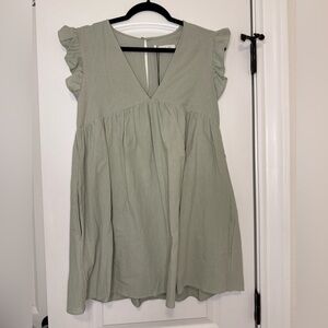 Light Green Romper Dress